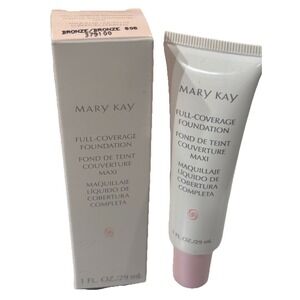 Mary Kay FULL COVERAGE Foundation BRONZE 808 - #379100 Pink Cap , NOS